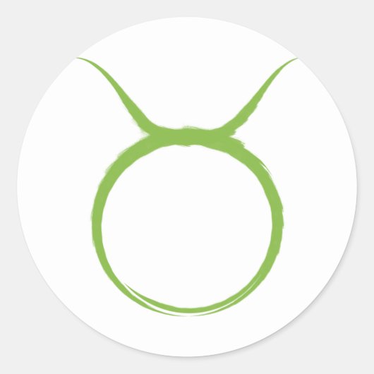 TAURUS Stier April Mei Astrologie Zodiac Feest Ronde Sticker (Voorkant)