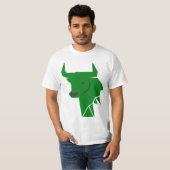Taurus Stier Groen Icoon – Astrologie Ontwerp T-shirt (Voorkant volledig)