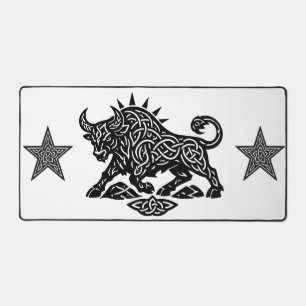 Taurus Stier Sigil — Aardgebonden Zodiac Inktwerk Bureaumat