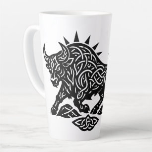 Taurus Stier Sigil — Aardgebonden Zodiac Inktwerk Latte Mok