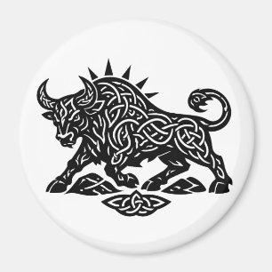 Taurus Stier Sigil — Aardgebonden Zodiac Inktwerk Magneet