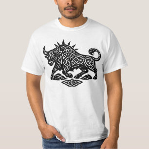 Taurus Stier Sigil — Aardgebonden Zodiac Inktwerk T-shirt