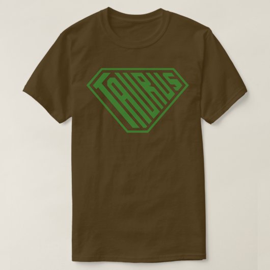 Taurus SuperEmpowered Zodiac Green T-shirt (Design voorkant)