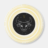 Taurus Symbol – Minimal Astrology Emblem Magneet (Voorkant)
