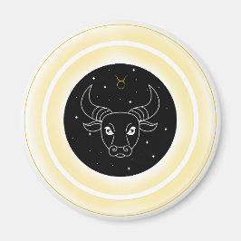 Taurus Symbol – Minimal Astrology Emblem Magneet