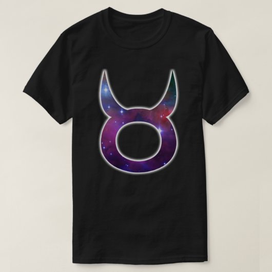 Taurus Symbool Shirt - zwart (Design voorkant)