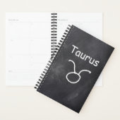 Taurus Symbool Zodiac Sign Horoscope Chalkboard Planner (Display)