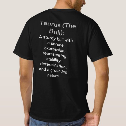 Taurus T-Shirt (Achterkant)