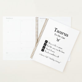 Taurus – takenlijst planner