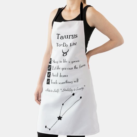 Taurus – takenlijst schort (Insitu)