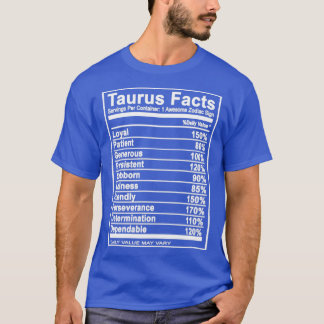 Taurus Taurus taurus feiten T-shirt
