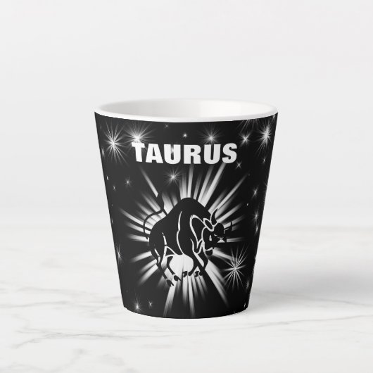 Taurus-teken Latte Mok (Voorkant)
