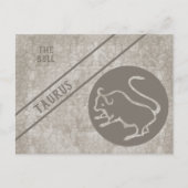 Taurus — Tekenen van het Briefkaart van het Zodiac (Voorkant)