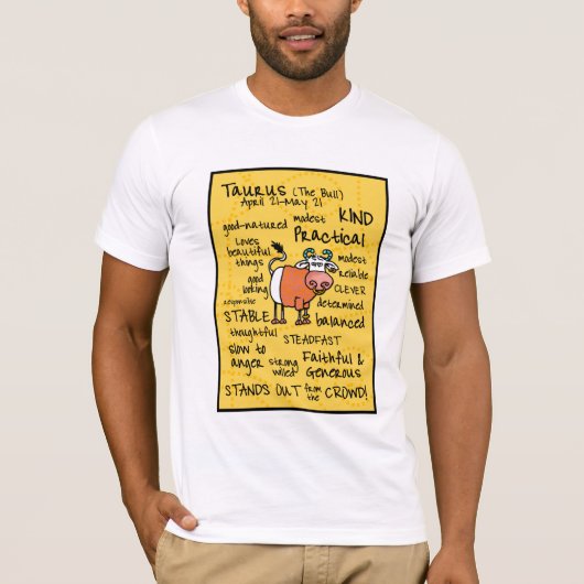 taurus tekstwolk shirt (Voorkant)