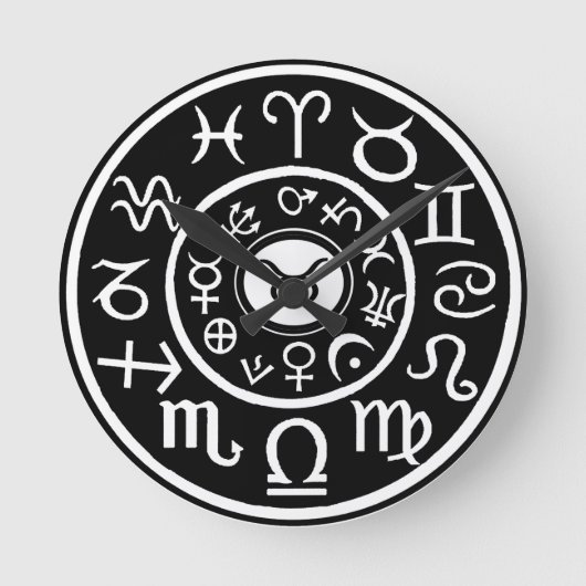 Taurus the Bull Celestial Zodiac Ronde Klok (Voorkant)
