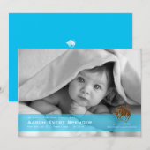 Taurus the Bull Photo Birth Announcement Kaart (Voorkant / Achterkant)