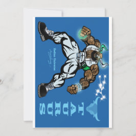 Taurus Thema verjaardagsuitnodiging. Kaart