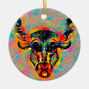 Taurus Tijuana Keramisch Ornament