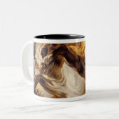 Taurus, van de Tekenen van de Zodiac Tweekleurige Koffiemok (Voorkant links)