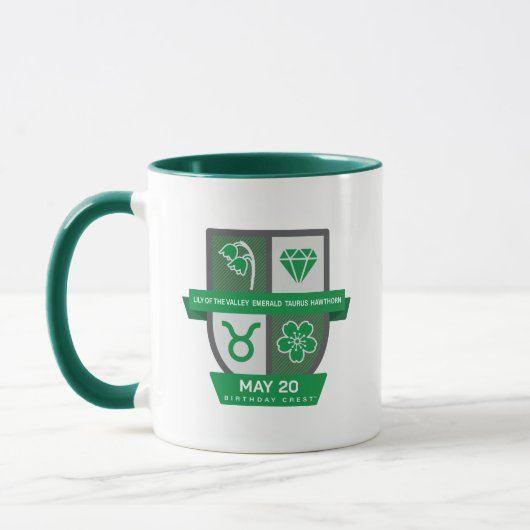Taurus Verjaardag Crest™ voor 1-20 mei mok (Links)