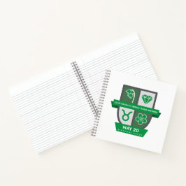 Taurus Verjaardag Crest™ voor 1-20 mei Notitieboek