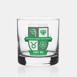 Taurus Verjaardag Crest™ voor 1-20 mei Whisky Glas