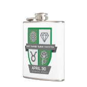 Taurus Verjaardag Crest™ voor 20-30 april Heupfles (Links)