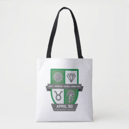 Taurus Verjaardag Crest™ voor 20-30 april Tote Bag