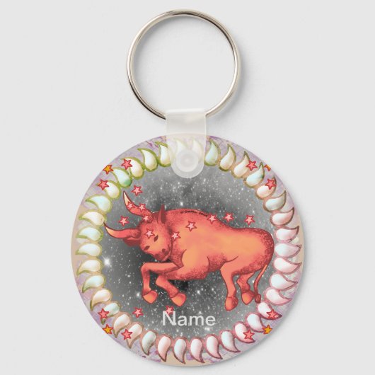 Taurus Verjaardag sleutelhangers (Voorkant)