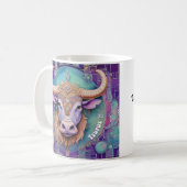 Taurus Vibes Zodiac Mok (Voorkant links)