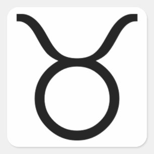 Taurus Vierkante Sticker