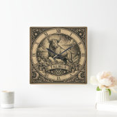 Taurus Vintage Zodiac Wandklok (Huis)