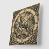 Taurus Vintage Zodiac Wandklok (Hoek)