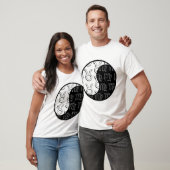 Taurus Virgo yin yang zodiaa koppel T-shirt (Unisex)