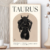 Taurus Vrouwelijk Zodiac Poster