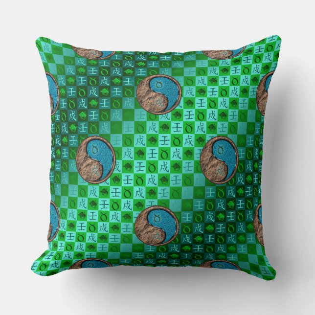 Taurus & Water Dog Kussen (Voorkant)