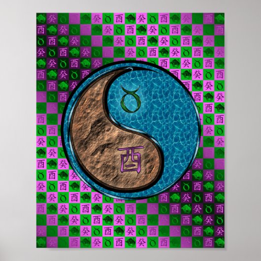 Taurus & Water Haan Poster (Voorkant)