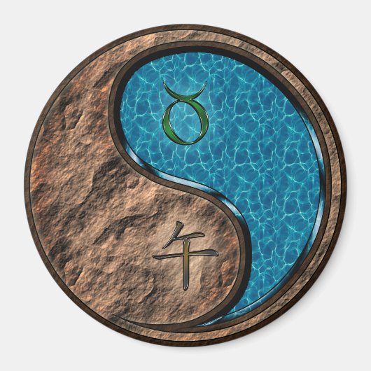 Taurus & Water Horse Magneet (Voorkant)