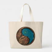 Taurus & Water Tijger Grote Tote Bag (Achterkant)