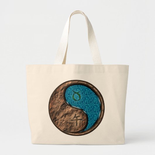 Taurus & Waterpaard Grote Tote Bag (Voorkant)