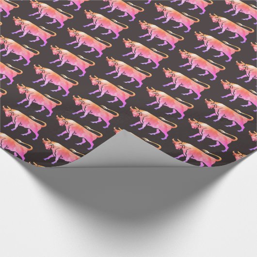 Taurus Waterverf Art Cadeaupapier (Hoek)