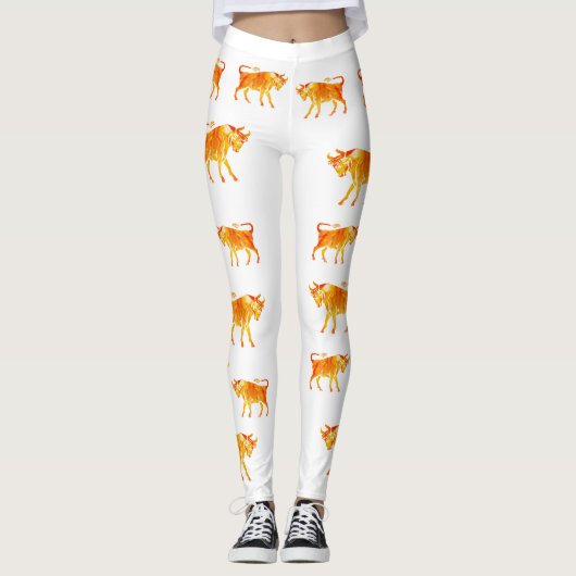Taurus-Waterverf Leggings (Voorkant)