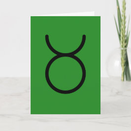 Taurus wenskaart kaart