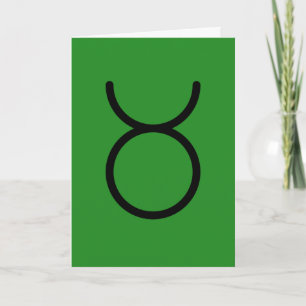 Taurus wenskaart kaart