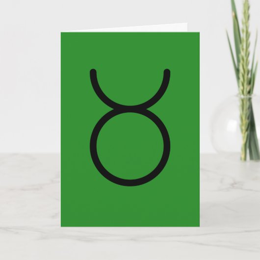 Taurus wenskaart kaart (Voorkant)