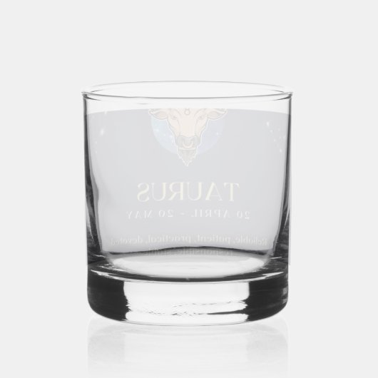 Taurus whisky Glass Male Glas (Voorkant)