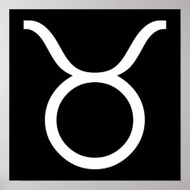 taurus white poster
