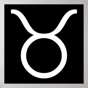 taurus white poster