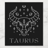 Taurus Wijn Etiket (Enkel label)