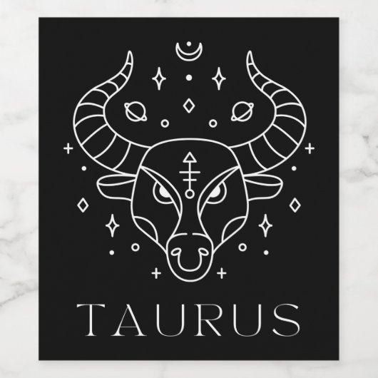 Taurus Wijn Etiket (Enkel label)